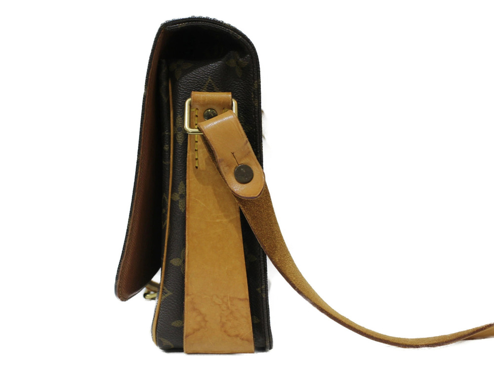Louis Vuitton Shoulder Monogram Bag Cartouchiere Brown